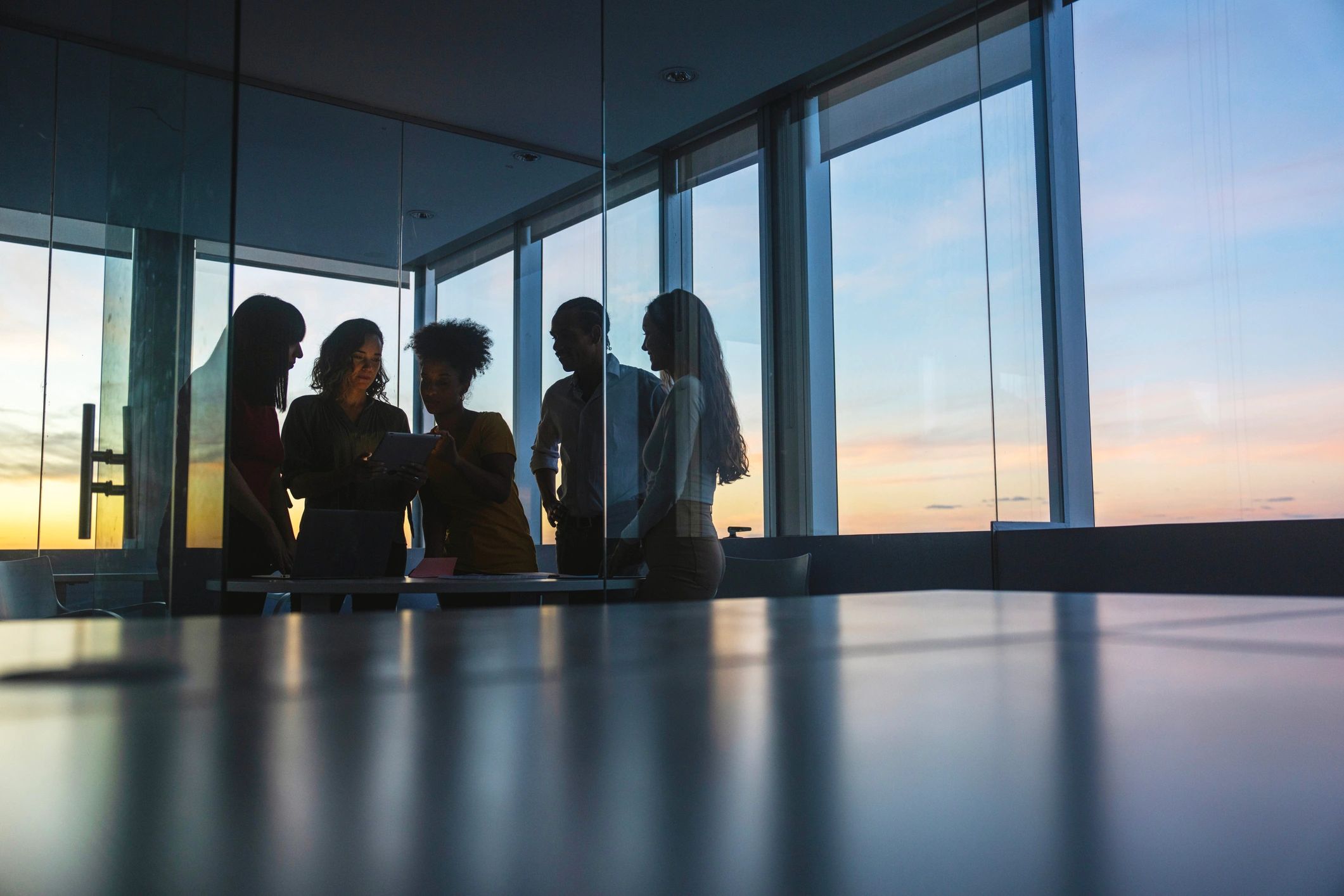 Group discussion in a professional community setting